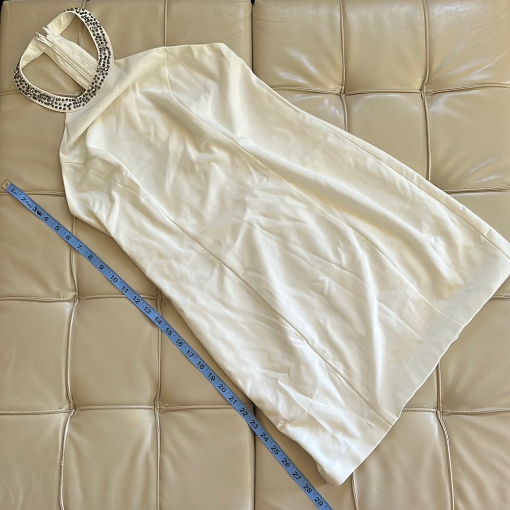 Guess white halter mini dress size 10